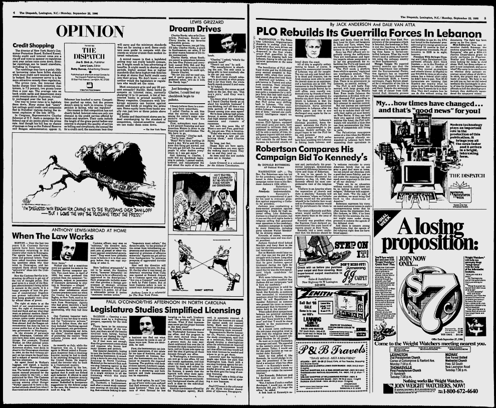 September 22 1986 The Dispatch Newspaper archive 3